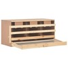 vidaXL Chicken Laying Nest 3 Compartments 37.8"x15.7"x17.7" Solid Pine Wood - 3 of 4