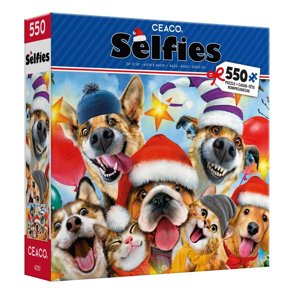 Ceaco Cats and Dogs: Selfies Jigsaw Puzzle - 550pc