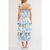 August Sky Women's Smocked Floral Tiered Midi Dress - 2 of 4