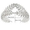 Unique Bargains Women's Elegant Leaf Headband 6.30"x5.12" Silver Tone 1 Pc - 3 of 4