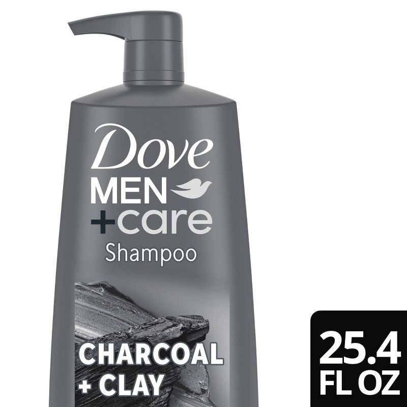 Dove Men+Care Shampoo with Charcoal + Clay Plant Based Cleansers, 1 of 9