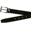 CTM Big & Tall Leather Croc Print Dress Belt with Clamp On Buckle - 4 of 4