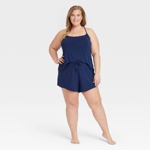 Women's Cloud Knit Tank Top and Shorts Pajama Set - Auden™ - 1 of 3