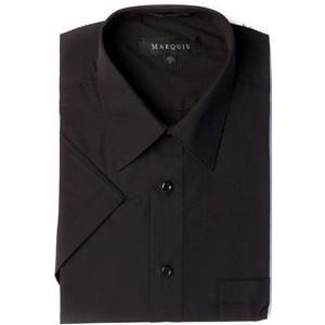 Marquis Men's Short Sleeve Regular Fit Dress shirt - S To 4XL - 1 of 3