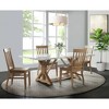 Picket House Furnishings Liam Standard Height Rectangular Dining Table White Marble: Scandinavian Style, Rubberwood Frame, Seats 4 - 4 of 4