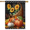 Briarwood Lane Fall House Flag 40x28 For Outdoor Horn of Plenty For Fall House Flag - 2 of 4