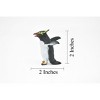 Collectible Wildlife Gifts | Penguin, Rockhopper, Very Nice Rubber Toy Model Bird   2"    F1112 B214 - 2 of 4