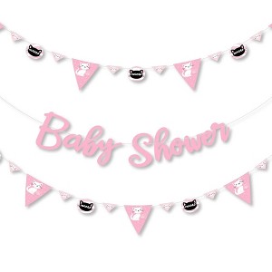 Big Dot of Happiness Purr-fect Kitty Cat - Kitten Meow Baby Shower Letter Banner Decoration - 36 Banner Cutouts and Baby Shower Banner Letters - 1 of 4