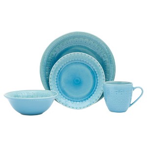 Baum Bros. 16pc Stoneware Opulent Dinnerware Set - 1 of 4