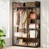 Tribesigns Freestanding Clothes Rack, 78.7" H Industrial Garment Rack with Backboard, 5-Tier Clothing Rack Wardrobe Closet Organizer for Bedroom - 2 of 4