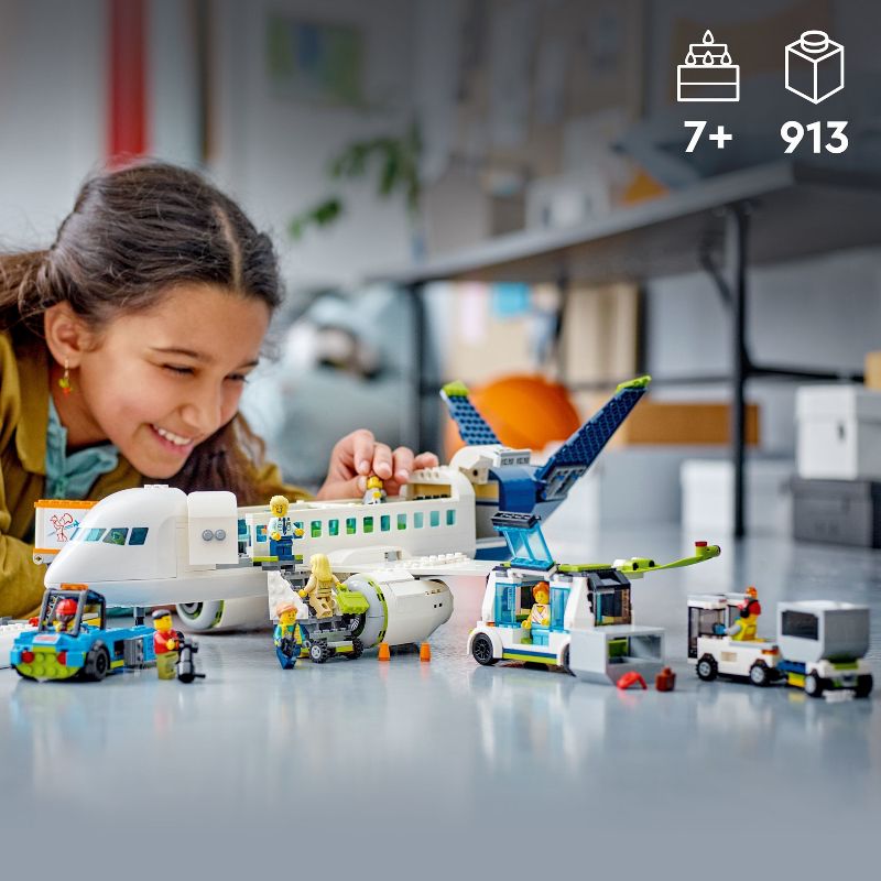 LEGO City Passenger Airplane STEM Building Toy 60367, 3 of 8