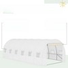 DSVIMOY Greenhouse Cover, Waterproof Tarp for Hoop House, Sheeting with 12 Windows and 1 Door, White, 236.25"*118"*78.75" - 2 of 4