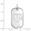 Black Bow Jewelry 10k White Gold Texas A&M Aggies NCAA Pendant - 2 of 3