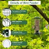 Munora Squirrel-Proof Bird Feeder - Outdoor Metal Hanging Feeder with 4 Ports, Chew-Proof Design for Small Songbirds - 3 of 4
