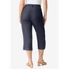 Roaman's Women's Plus Size Complete Cotton Straight-Leg Capri - 3 of 4