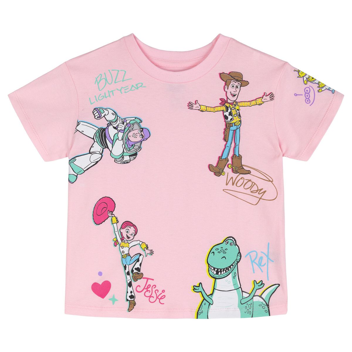Disney Girls Peplum T-Shirt and Leggings Outfit Set Toddler - thumbnail 6