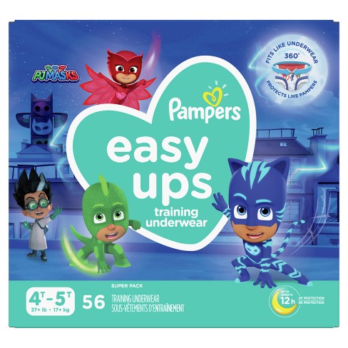 Pampers Easy Ups Boys Pj Masks Training Underwear Super Pack Size 4t5t