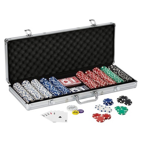Fat Cat Poker Blackjack Casino 500 Count Chip And Decks Of Cards Set 55-0605 : Target