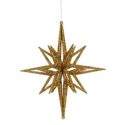Vickerman 3D Glitter Star Ornament