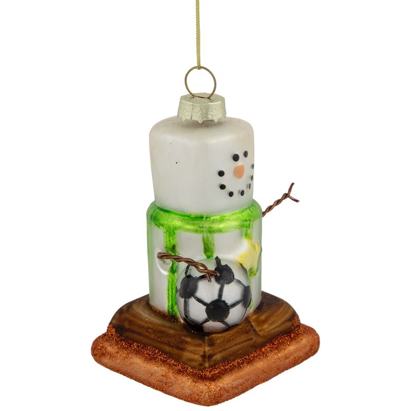 Northlight 3.5" Soccer Smore Glass Christmas Ornament, 3 of 6