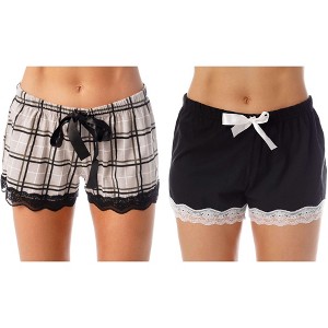 Just Love Women’s Pajama Shorts – Soft Cotton Lounge Sleep Shorts with Drawstring Waist - 1 of 2