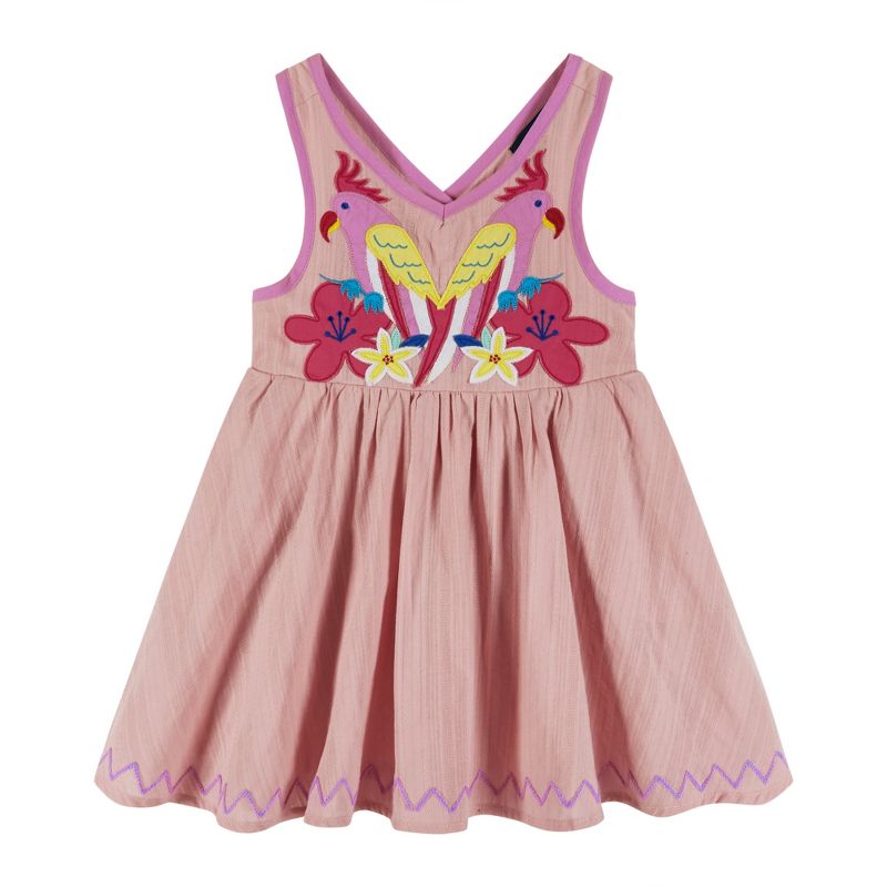 Andy & Evan  Toddler Pink Textured Dress, 1 of 4