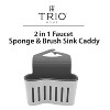 Trio Home Adjustable Hanging Strap Faucet Caddy Plastic Soap Holder, Quick Drying Drain Holes - 2 of 4