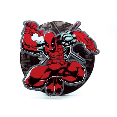 Silver Buffalo Marvel Deadpool Grab Your Sword 8 5 Inch 3d Wall Wobbler Target