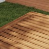 HOMLUX 59" Outdoor Patio Dining Table with 2" Umbrella Hole for Pool, Yard, Lawn - 4 of 4