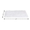 Knightsbridge Chenille Shaggy 220 GSF Non Skid Back Bath Rug 21 x 34 - 2 of 4