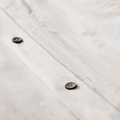 Natural Linen Queen Duvet Cover Set with Pillow Shams