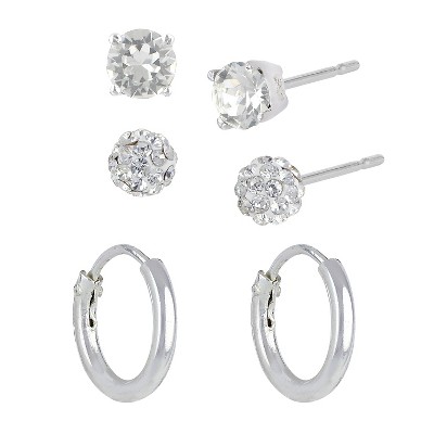 Endless Hoop Earring Set 3pc 