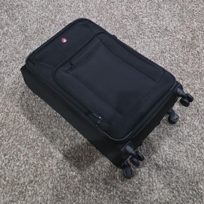 SWISSGEAR Zurich Softside Large Checked Suitcase - Black: Tear