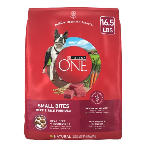 Purina One Smartblend Small Bites Beef Rice Formula Adult Dry