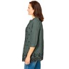 Woman Within Plus Size Embroidered Pintuck Tunic - 4 of 4