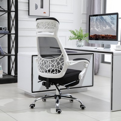 ErgoFlex High-Back Black Mesh Executive Swivel Chair with Adjustable Arms