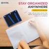 Enday Large Pencil Pouch for 3 Ring Binder, 3-Pocket Flat Pencil Pouch, Zippered Binder Pencil Pouches - 2 of 4