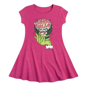 Girls' - Dr. Seuss -  Fit & Flair Cap Sleeve Dress - 1 of 2