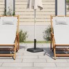 vidaXL Umbrella Base Black Plastic and concrete base, iron tube - 3 of 4