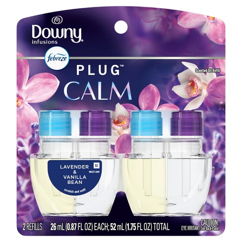 Febreze Downy Infusions Calm Plug Dual Air Freshener Refill - Lavender ...