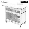 36" Bathroom Vanity With Sink, Bathroom Cabinet With 4 Drawers, Bathroom Cabinets Modern,  Bathroom Cabinets 36 Inch-Cuddlewood - 4 of 4