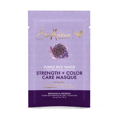 SheaMoisture Strength and Color Care Masque Purple Rice Water Wild Orchid, 2 oz