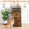 Dog Feeding Station with Storage, Pet Feeding Station with 2 Removable Dog Bowl, Pet Food Storage Organizer - 2 of 4