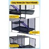 64" H Deluxe Small Animal Cage – 4‑Tier with Removable Ramp, Hammock, Storage Stand & Removable Tray, for Ferrets/Chinchillas/Guinea Pigs/Hamsters - 4 of 4