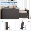 COZONY Fluted 5 Drawer Dresser, 47" Tall Modern Black Chest of Drawers with Gold Handles, Wood Storage Dresser for Bedroom, Closet, Living Room - 2 of 4