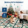 Christmas Round Rug, Nativity Plaid Print, Washable, Non-Slip, Holiday Indoor Bedroom Entryway - 3 of 4