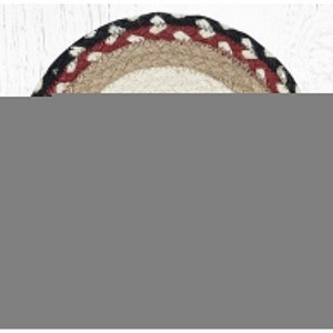Earth Rugs Fresh Lobster Round Jute Trivet – 10"x10" Hand-Braided Rustic Coastal Kitchen Accent - 1 of 3