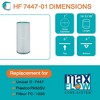 Hurricane Advanced Spa Filter Cartridge for Unicel: C-7447, Pleatco: PA50SV, Filbur: FC-1235, Hayward, C2000, SwimClear C202 & Sta-Rite PRC 50, 4 Pack - 2 of 4