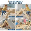 Set 8-in-1 Foldable Baby Climbing Toys Wooden Climbing Set with Arch&Ramp&Ladder Baby Climber Indoor Jungle Gyms for Toddlers Toys,Christmas for Kids - 3 of 4