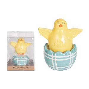 Transpac Ceramic Easter Chick & Egg Salt and Pepper Set of 2 Home Decorations Easter - 1 of 1